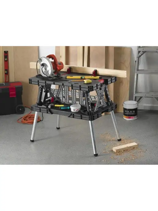 Keter Верстак столярный складной Folding Table Mettal Leg, вариант, фото 4