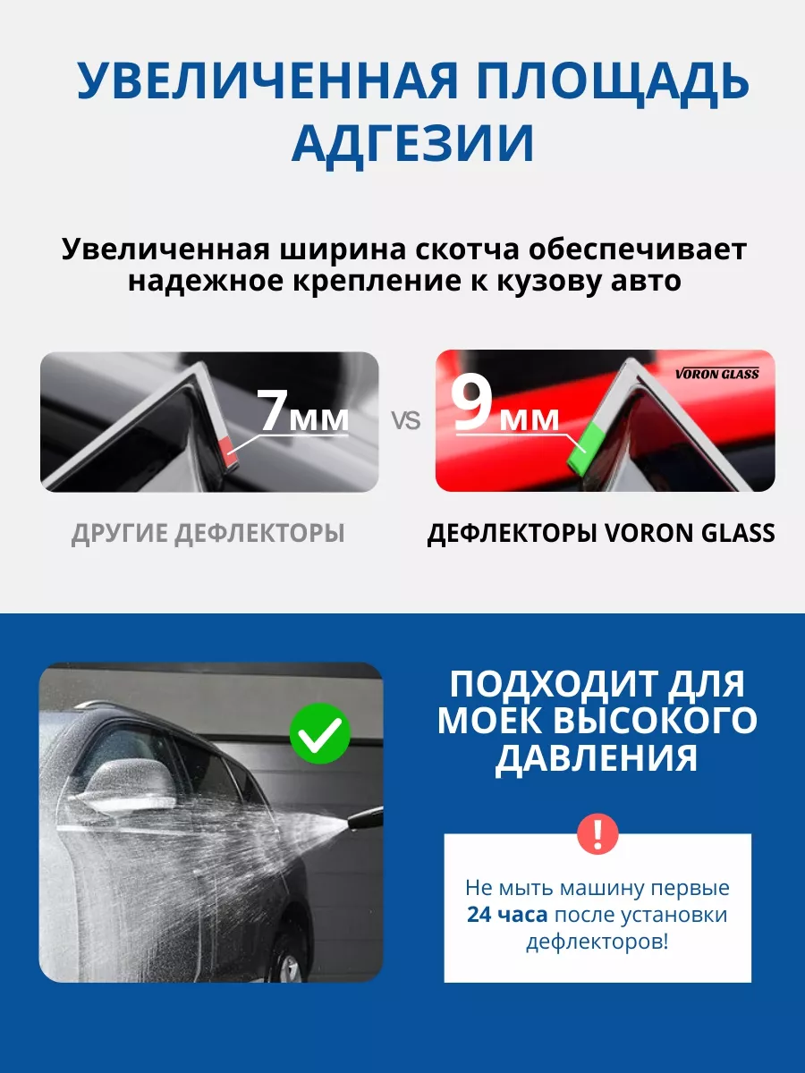 Дефлекторы окон для Mitsubishi Pajero Sport 2 ветровики Voron Glass  34769465 купить в интернет-магазине Wildberries