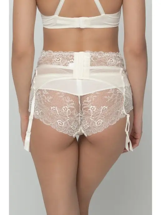 Rose&Petal Пояс для чулок, свадебное бельё, бежевый, фото 4