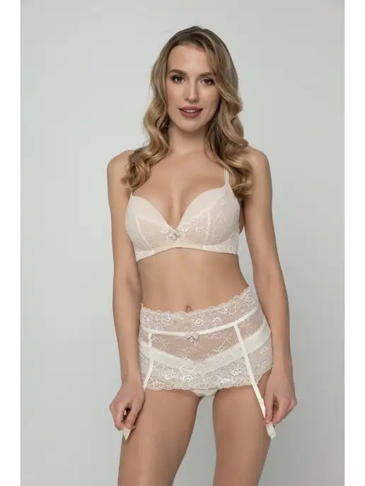 Rose&Petal Пояс для чулок, свадебное бельё, бежевый, фото 5