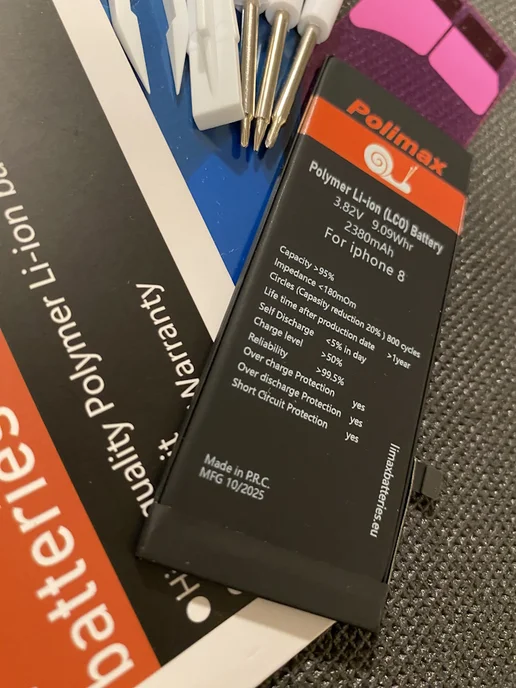 Polimax batteries Аккумулятор для iPhone 8 усиленный, для, фото 3