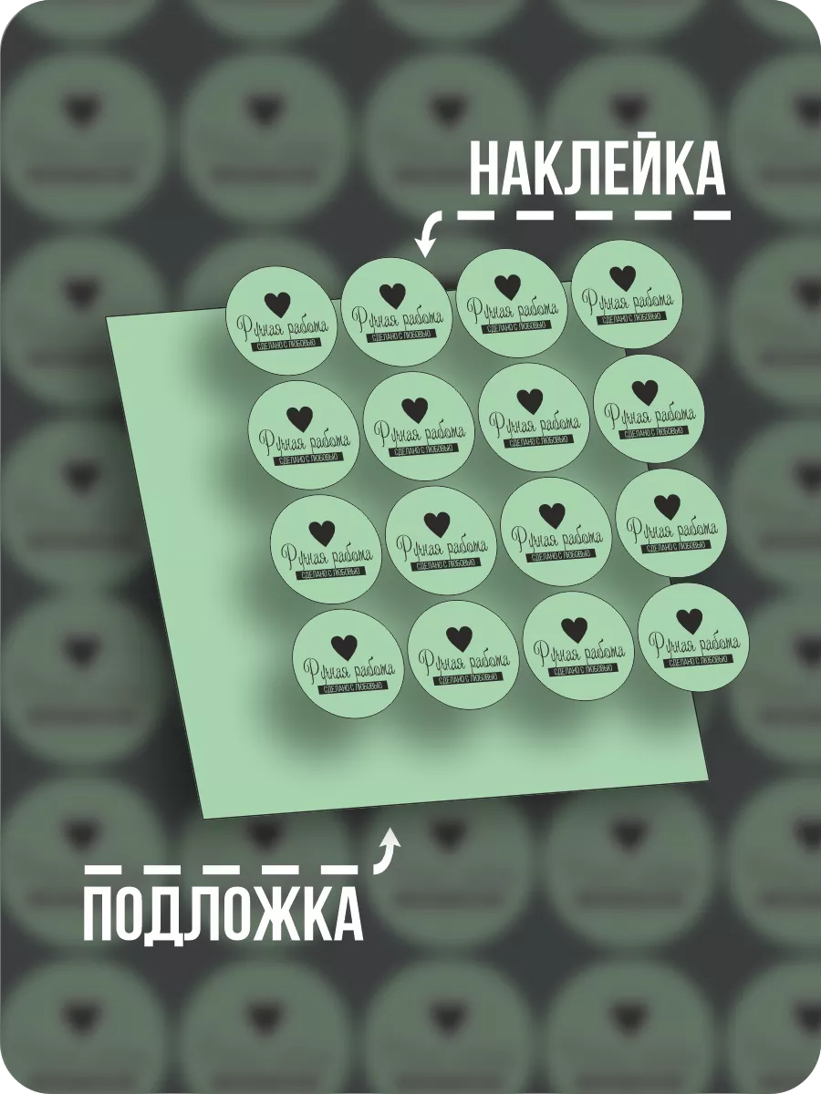 Наклейки Ручная работа Сделано с любовью Наклейки за Копейки 34817598  купить за 240 ₽ в интернет-магазине Wildberries