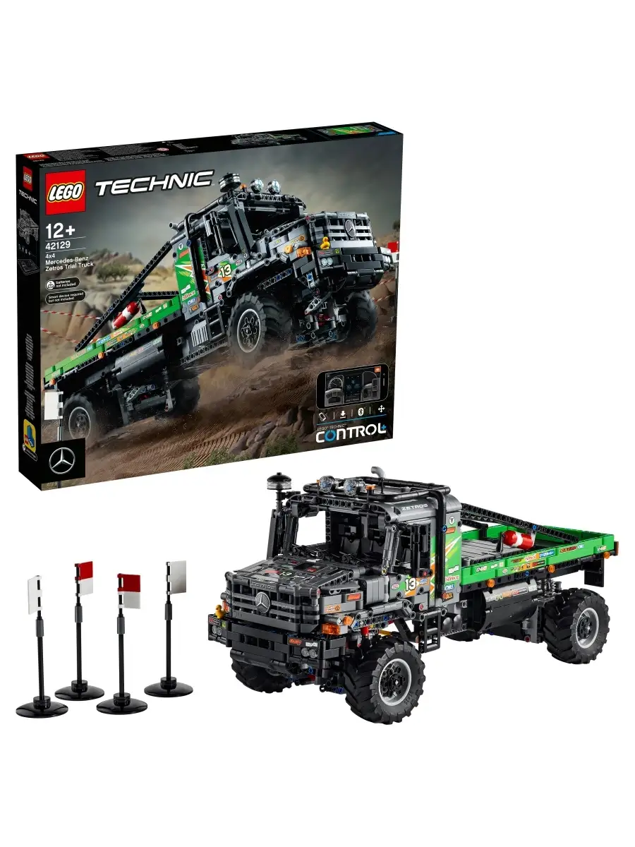 Конструктор LEGO Technic 42129 Полноприводный грузовик-внедорожник Mercedes-Benz  Zetros LEGO 34824222 купить за 36 753 ₽ в интернет-магазине Wildberries