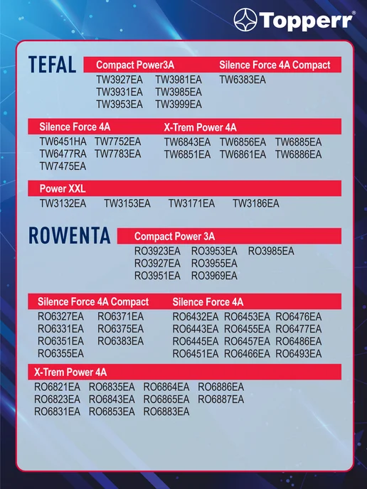 Tefal Мешки для пылесоса Тефаль, Ровента - 4 шт, 4 шт, фото 4
