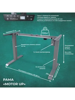 StolStoya Рама для стола с регулируемой высотой МОТОР PE211I StolStoya 34860048 купить за 27 965 ₽ в интернет-магазине Wildberries