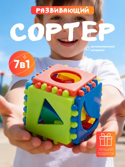 Каролина Сортер для малышей Кубик маленький логический, вариант