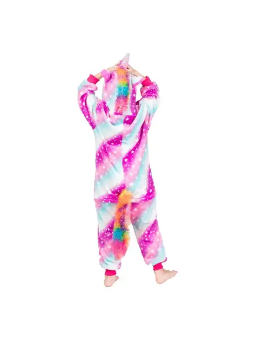 KIGURUMISALE Кигуруми для детей единорог звездно-радужный, розовый, фото 6