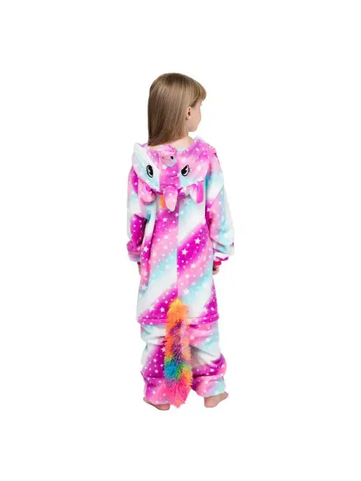 KIGURUMISALE Кигуруми для детей единорог звездно-радужный, розовый, фото 7