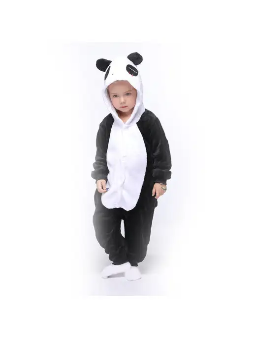 KIGURUMISALE Кигуруми для детей панда, черный, фото 2