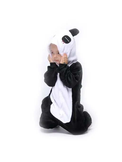 KIGURUMISALE Кигуруми для детей панда, черный, фото 3