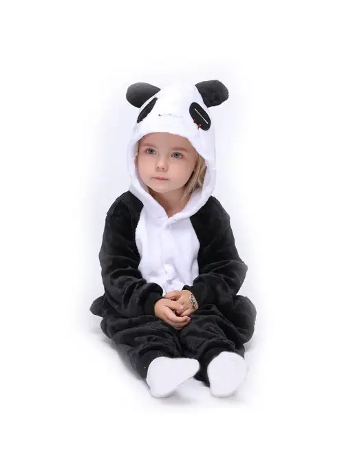 KIGURUMISALE Кигуруми для детей панда, черный, фото 4