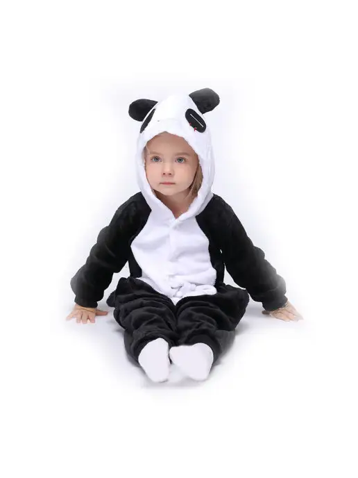 KIGURUMISALE Кигуруми для детей панда, черный, фото 5