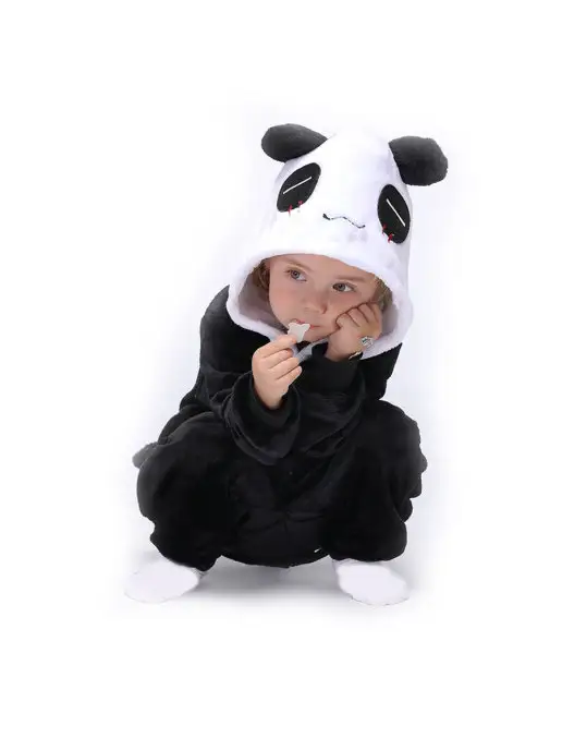 KIGURUMISALE Кигуруми для детей панда, черный, фото 6