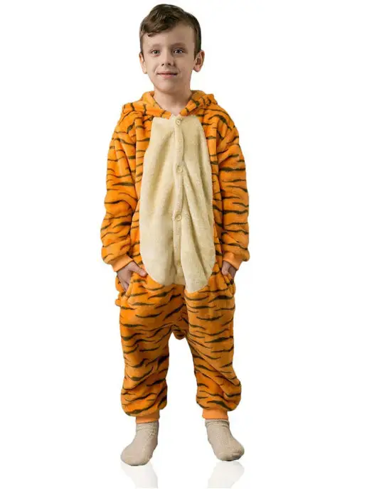 KIGURUMISALE Кигуруми для детей тигра, оранжевый, фото 3