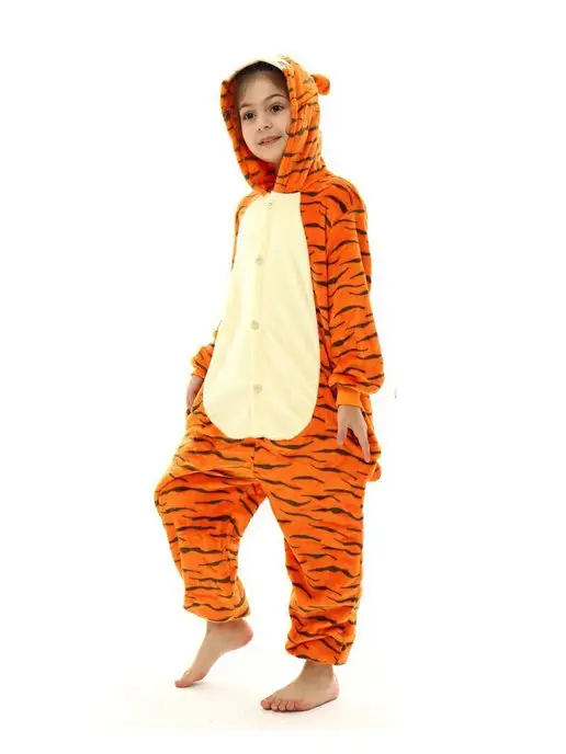 KIGURUMISALE Кигуруми для детей тигра, оранжевый, фото 5