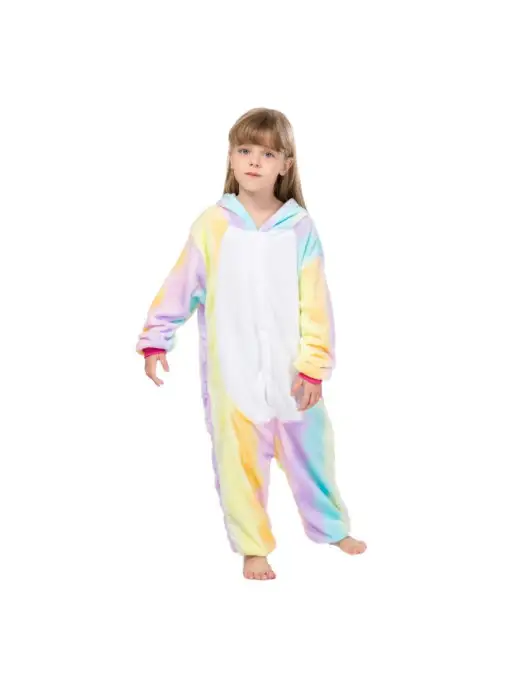 KIGURUMISALE Кигуруми для детей единорог радужный, розовый, фото 3