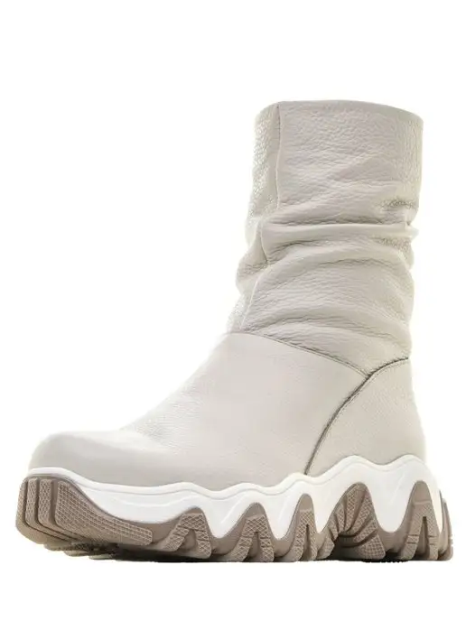 ILEMMODA Ботинки зимние из натуральной кожи, белый, фото 5