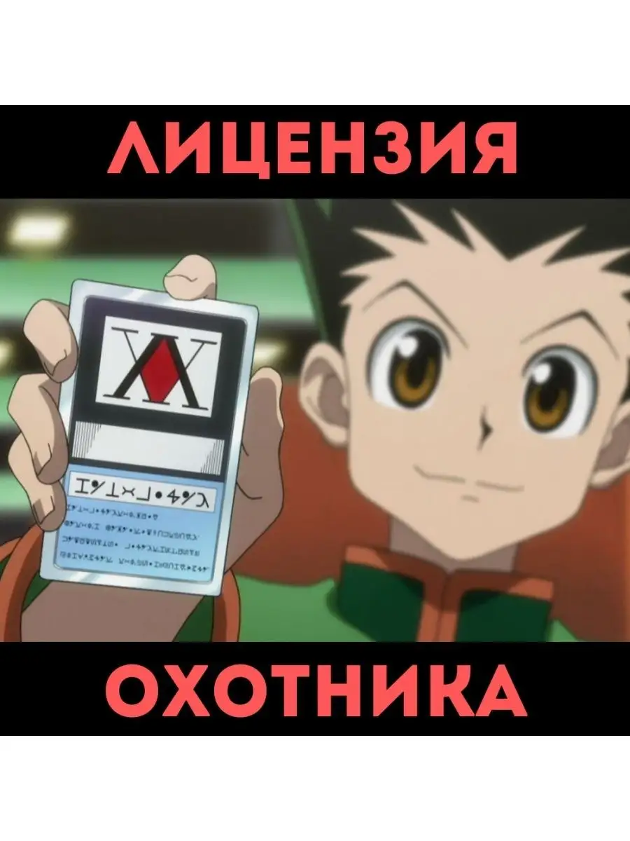 Лицензия охотника Hunter x Hunter / хантер х хантер / карта хантера / аниме  товары / манга / подарок PISO Store 35011812 купить за 204 ₽ в  интернет-магазине Wildberries