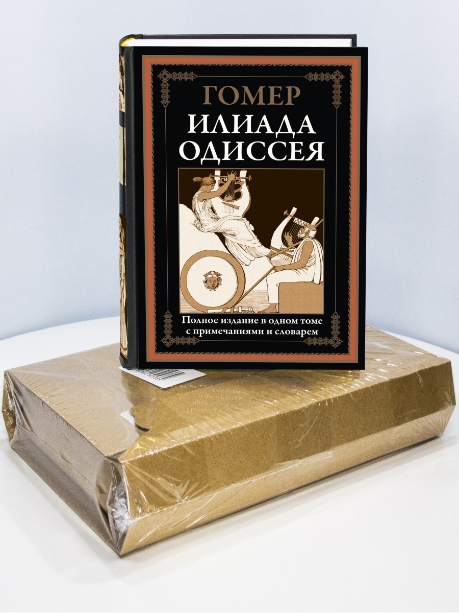 Гомер Илиада Одиссея Иллюстрированное издание с закладкой-ляссе в коробе.  Издательство СЗКЭО 35052059 купить в интернет-магазине Wildberries