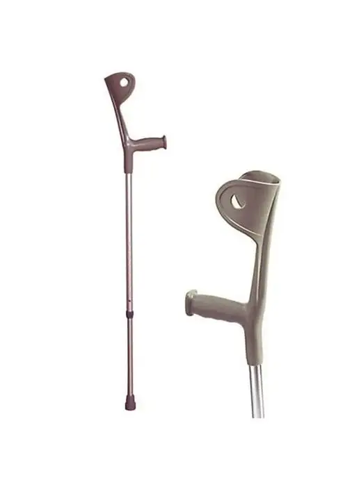 CareMax Reabilitation Костыль с опорой под локоть, с регулировкой высоты, серый, фото 3