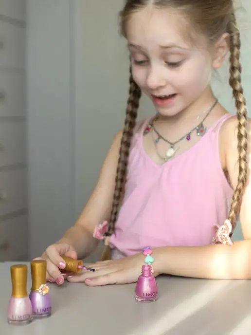 Limoni Детский лак для ногтей Bambini, розовый, фото 7