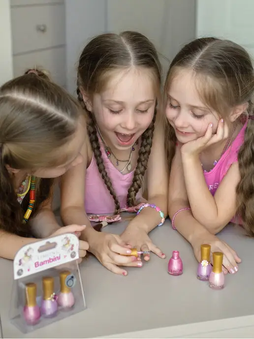 Limoni Детский лак для ногтей Bambini, розовый, фото 8