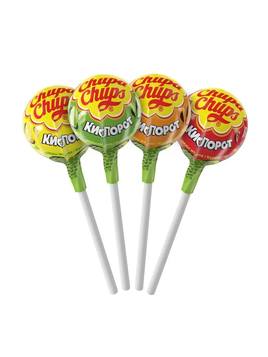 Карамель Chupa Chups Кислорот, 100 шт по 12 г. Chupa Chups 35247570 купить  в интернет-магазине Wildberries