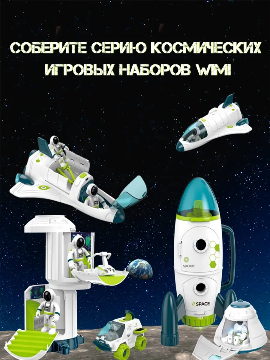 Космическая станция с космонавтами и капсулой модулем WiMi 35257687 купить  за 1 518 ₽ в интернет-магазине Wildberries