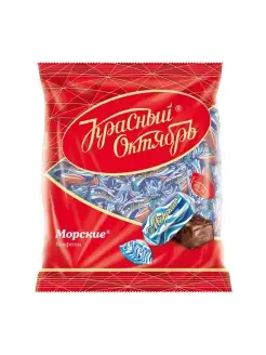 Конфеты шоколадные Морские, 250 гр. Красный Октябрь 35396214 купить за 122 ₽ в интернет-магазине Wildberries