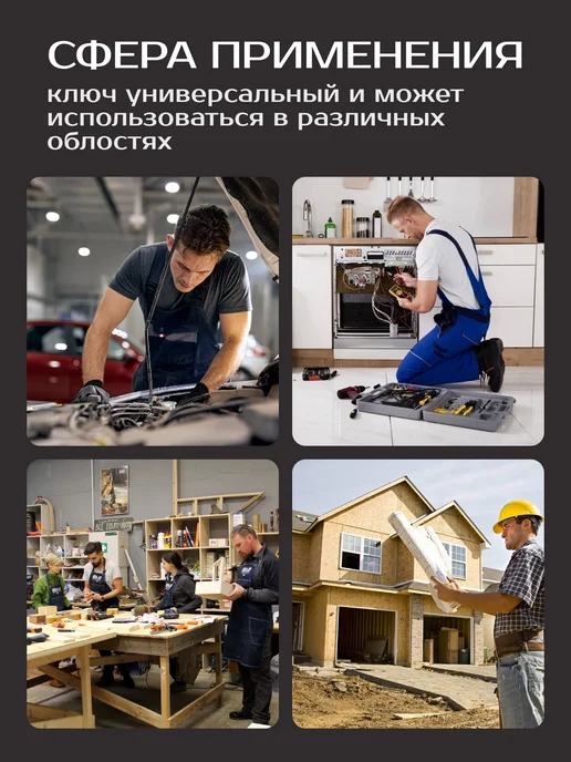 FORSAGE Ключ накидной экстрадлинный 19x21 мм L=415 мм, 19x21 мм, фото 2