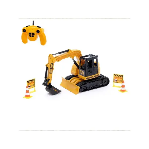 Экскаватор радиоуправляемый "Стройка", подвижный ковш, работает от аккумулятора