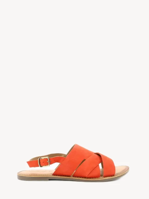 KicKers. Сандалии женские натуральная кожа летние, оранжевый, фото 3