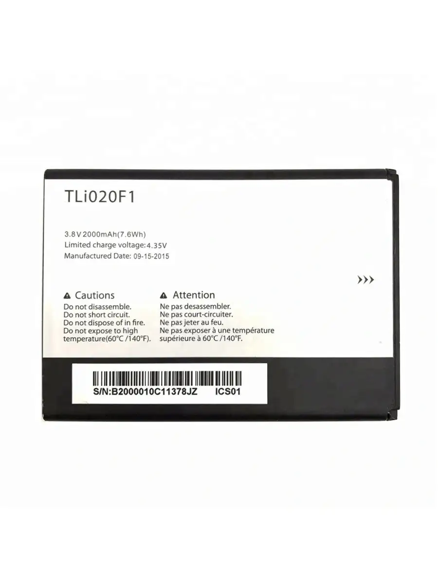 Аккумулятор для телефона Alcatel TLi020F1/TLi020F ( Alcatel 35452938 купить  за 487 ? в интернет-магазине Wildberries