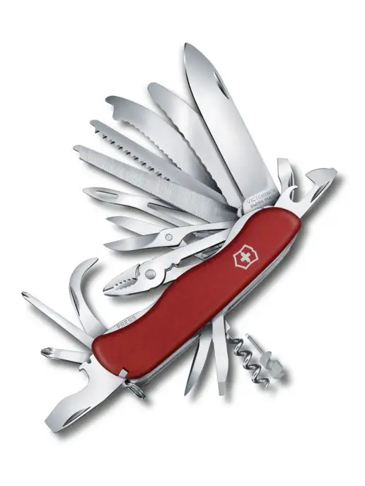 Victorinox Нож складной туристический Викторинокс WorkChamp 0.8564 XL, красный, фото 2