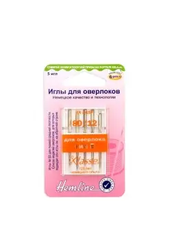 Иглы для бытовых оверлоков N 80 с системой игл HA x 1SP HEMLINE 35492479 купить за 295 ₽ в интернет-магазине Wildberries