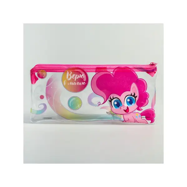 Пенал школьный для девчочек с молнией для канцелярии