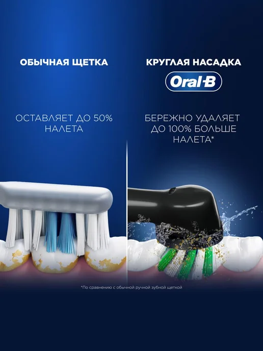 Oral-B электрическая зубная щетка pro 3 3500 черная с футляром 3D, розовый, фото 2