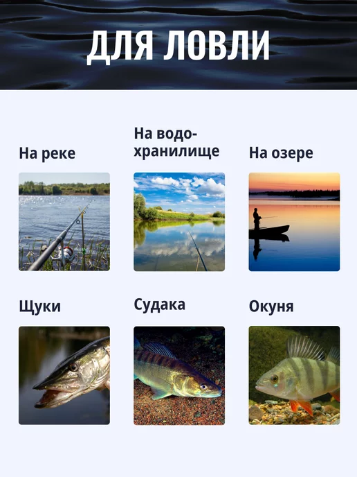 Рыбалка с Палычем Спиннинг 180 комплект с катушкой набор, черный, фото 7