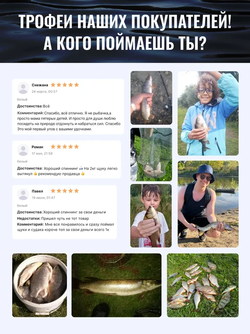 Рыбалка с Палычем Спиннинг 180 комплект с катушкой набор, черный, фото 8