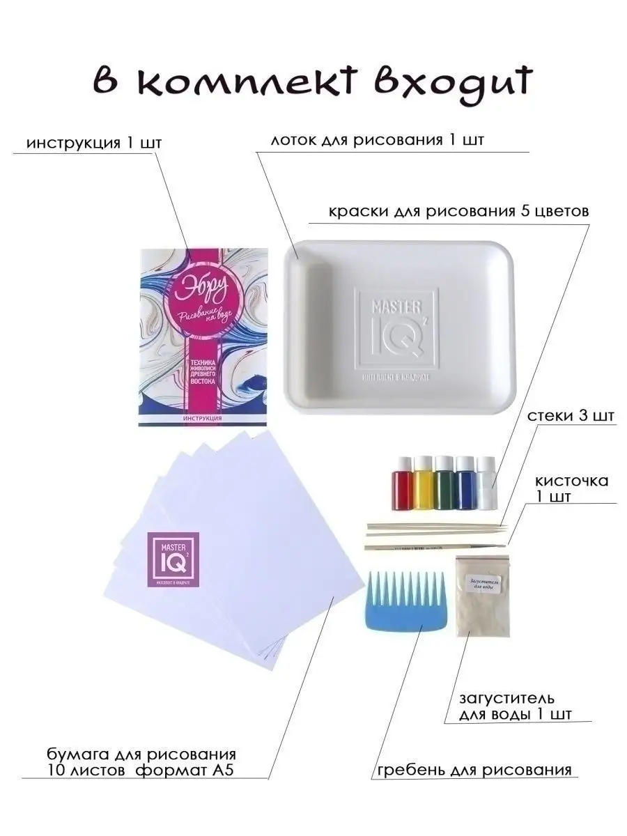 Настольная игра для детей ЭБРУ рисование на воде набор для творчества для  девочек 35509380 купить за 997 ₽ в интернет-магазине Wildberries