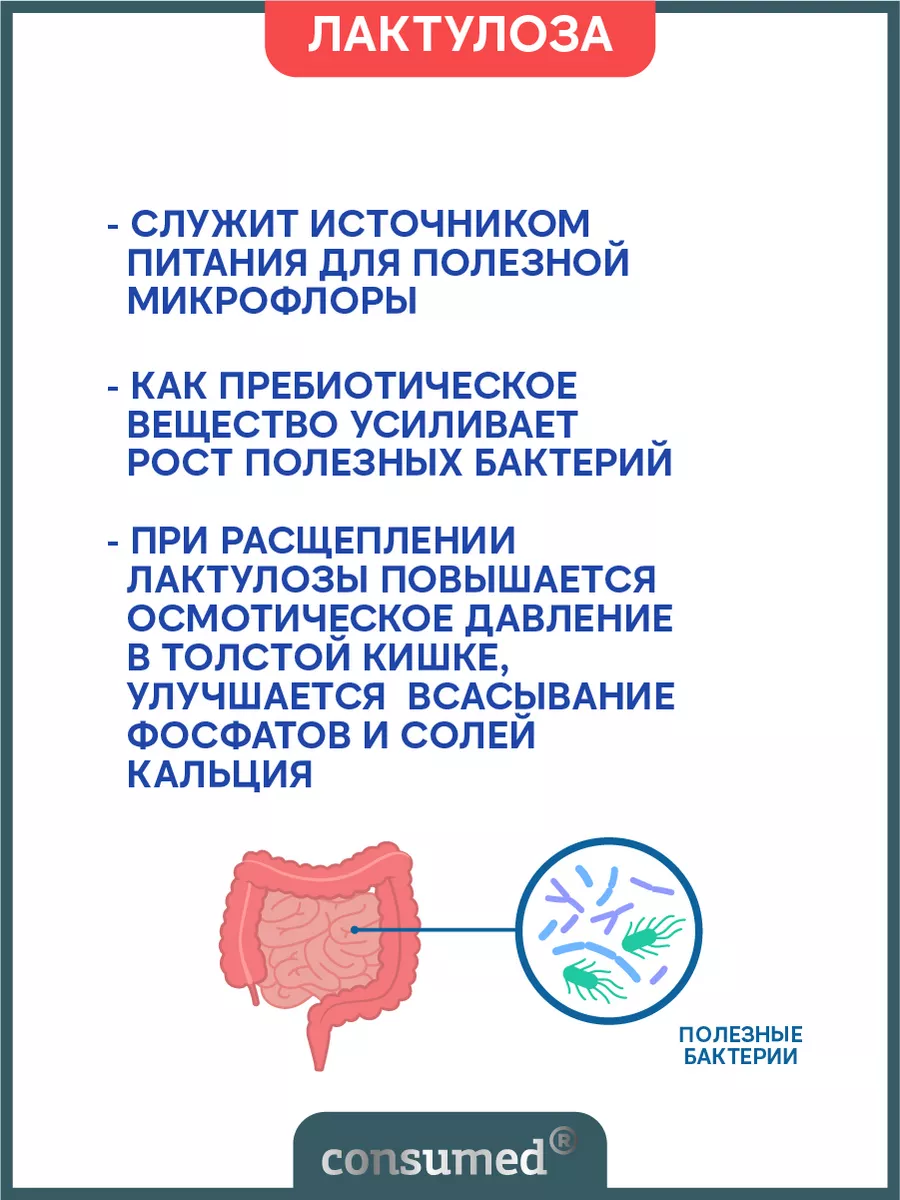 Детокс. Слабительное от запоров лактулоза 500 мл Consumed 35519214 купить  за 410 ₽ в интернет-магазине Wildberries