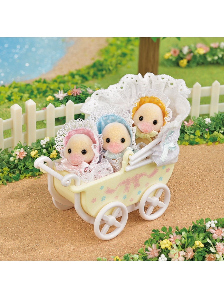 Утята в коляске Sylvanian Families 35521660 купить в интернет-магазине  Wildberries