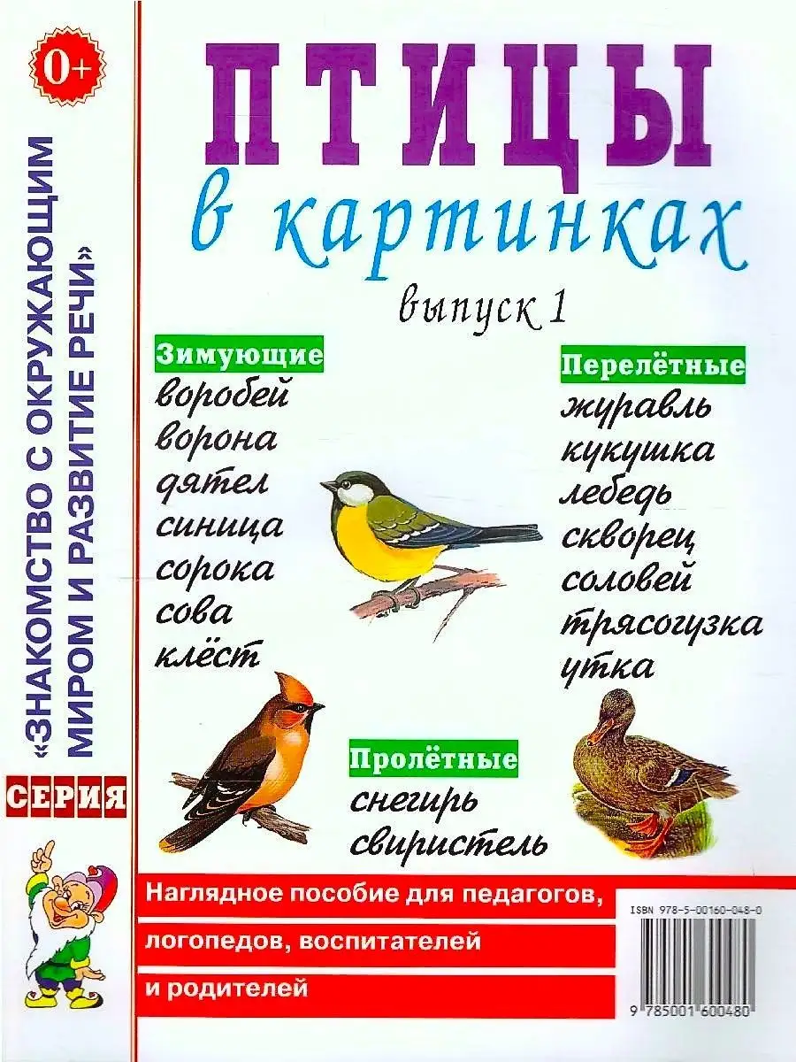 Птицы в картинках. Выпуск 1. Наглядное пособие