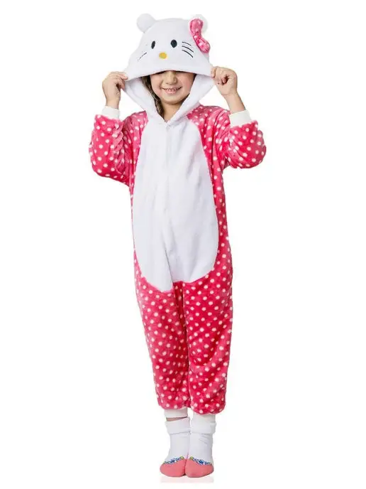 KIGURUMISALE Кигуруми для детей Кошка розовая, розовый