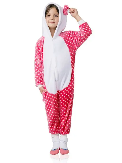 KIGURUMISALE Кигуруми для детей Кошка розовая, розовый, фото 2