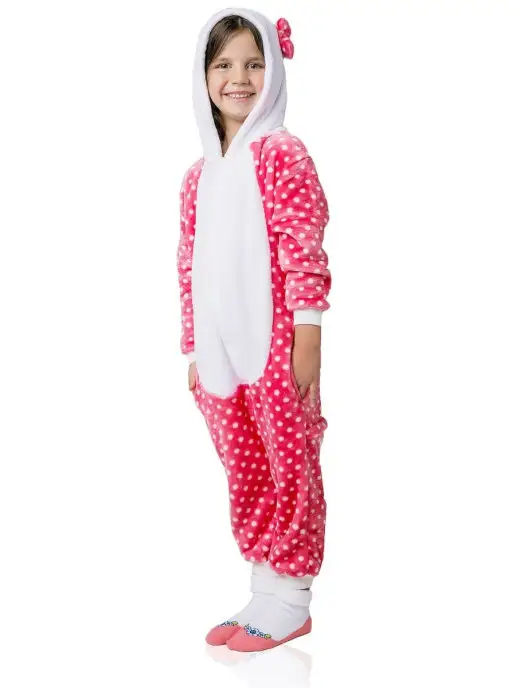KIGURUMISALE Кигуруми для детей Кошка розовая, розовый, фото 4