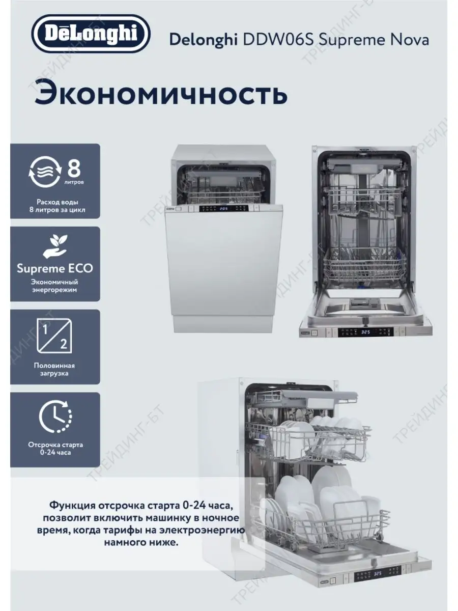 Машина посудомоечная DDW06S Supreme Nova Delonghi 35585368 купить за 47 153  ₽ в интернет-магазине Wildberries