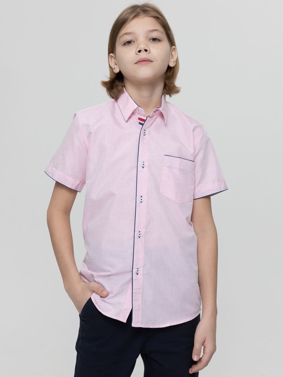 Розовая рубашка для мальчика
