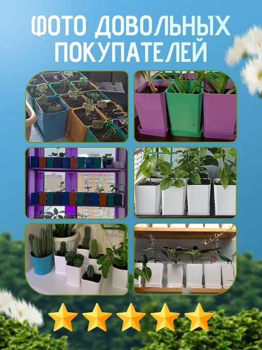 RAFECOFF Горшки для рассады набор горшков для выращивания цветов, вариант, фото 4