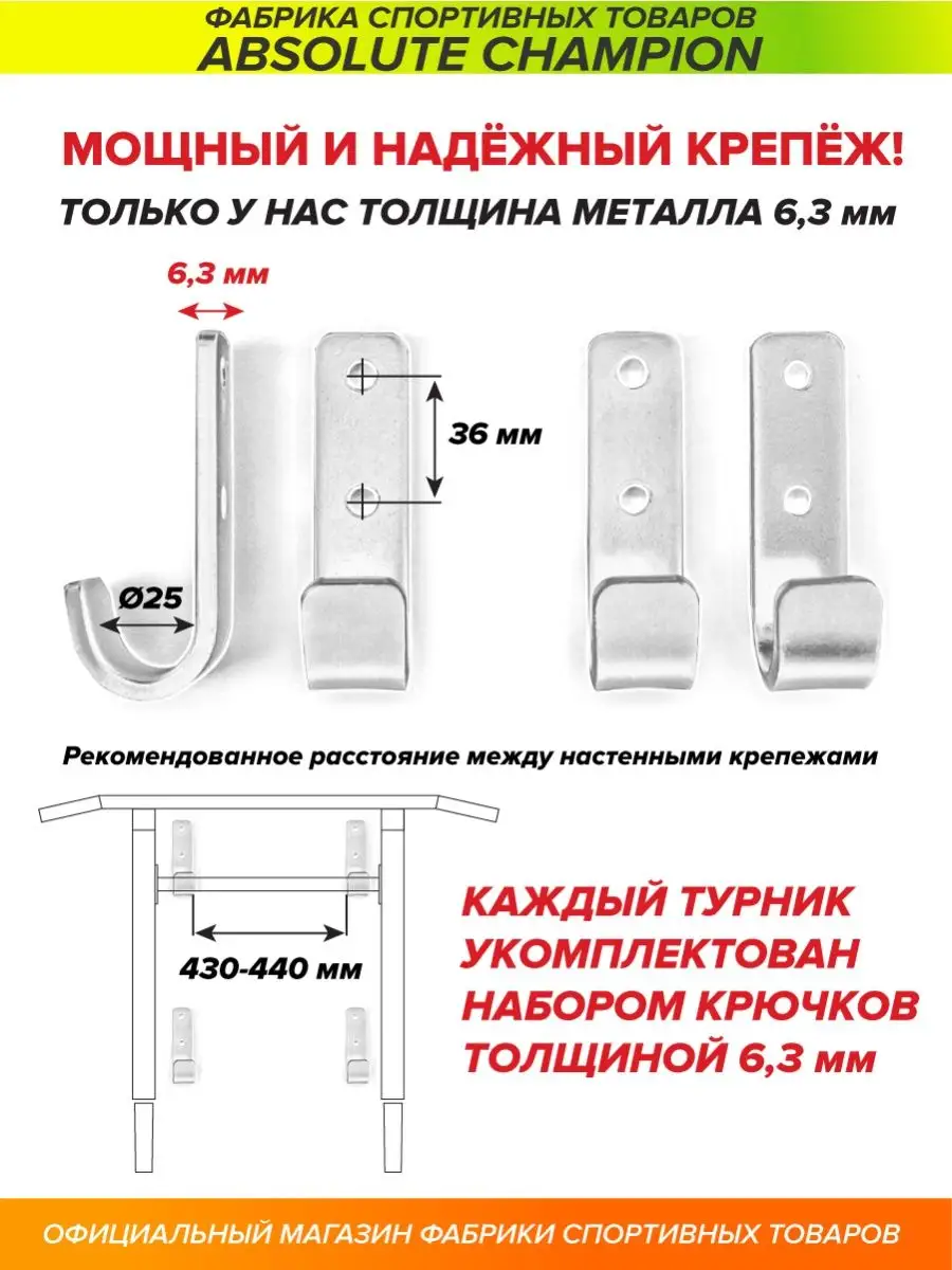 Турник брусья пресс настенный 3 в 1 спортивный тренажер Absolute Champion  35683003 купить за 5 168 ₽ в интернет-магазине Wildberries